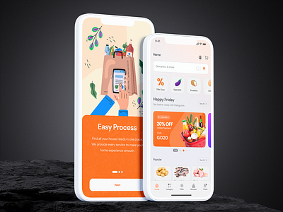 GROCY app experience grocery minimal ui user
