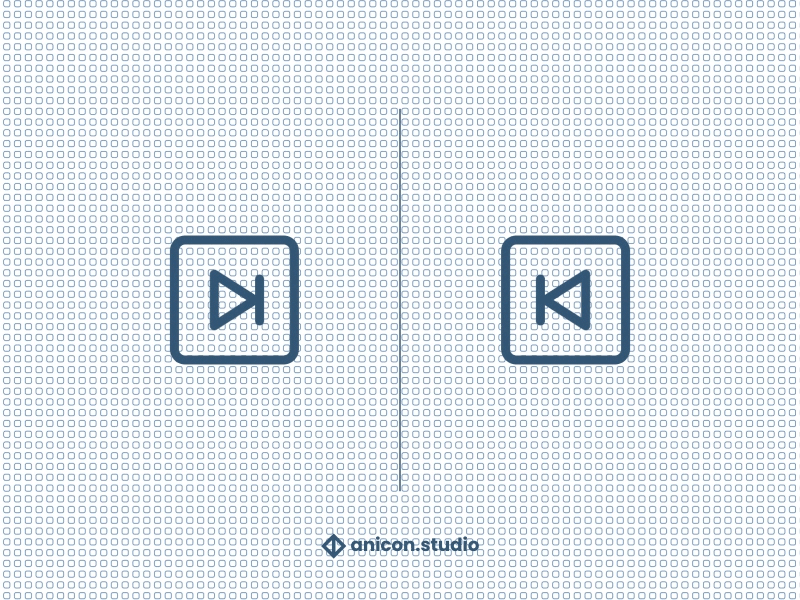 Next - Previous button icons anicon animated logo button buttons design graphic design icon illustration json logo lottie media motion design motion graphics ui