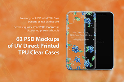 62 Mockups Bundle of UV TPU Clear bundle bundlegraphics mockup packs tpu clear case uv direct printed