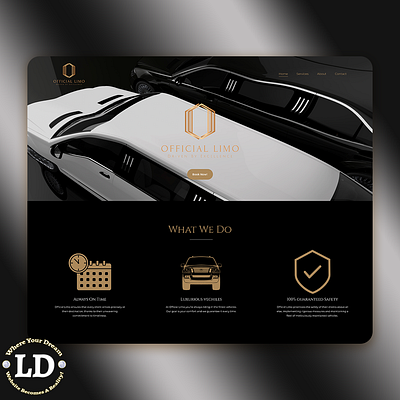 Official Limousine branding design graphic design logo ui web design webdesign website website design