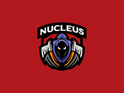 NUCLEUS logo - FOR SALE axes branding design esports gaming graphic design hachas logo mascot vector