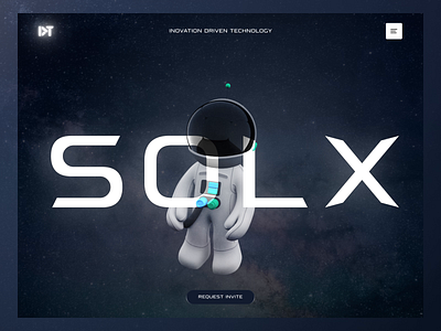 Solx - Website animation 3d 3d element design 3d website 3delements animation astronaut astronaut design blue futuristic galaxy galaxy web graphic design interaction modern responsive design stars ui ux web design website