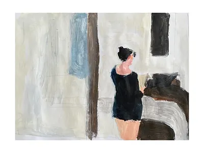 Reading Painting by Irfan Ajvazi art artist painting