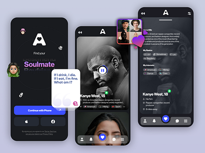 Dating app - Concepts dating app mobile ui ux web