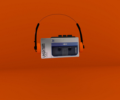 "Stranger Things Walkman - Nostalgic 3D Render 🎧✨" 3d @3d orignal devise design