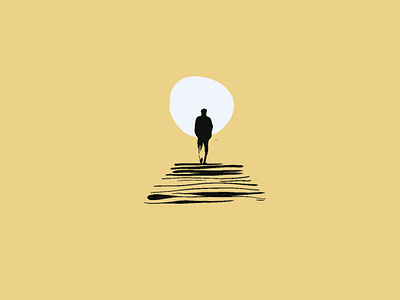 I walk alone alone branding design graphic design icon illustration logo typography vector