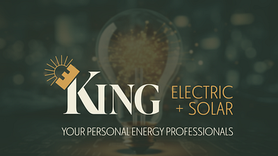 Visual Brand Identity - King Electric and Solar branding logo