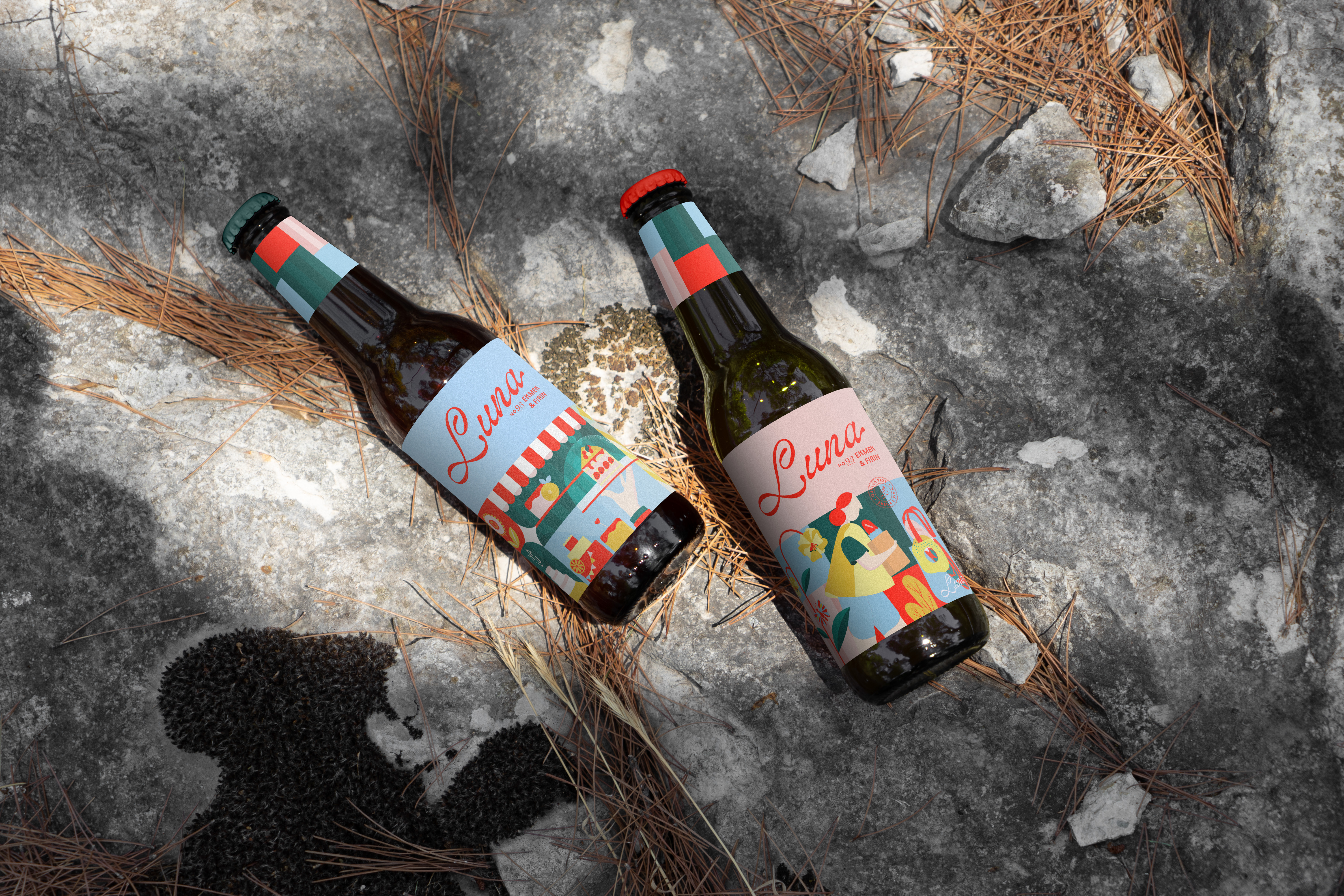 Luna Patisserie Packaging brand branding design drink graphic design illustration logo logo design packaging vector