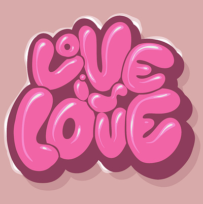 Love is Love 2024 art branding design dribbble2024 graphic design hashtags illustration lettering logo love search typography vector