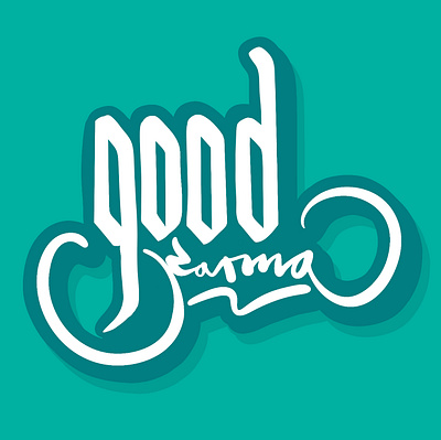 Good Karma branding calligraphy design good graphic design illustration inspiration iteration karma lettering logo procreate search seo tag typography vector