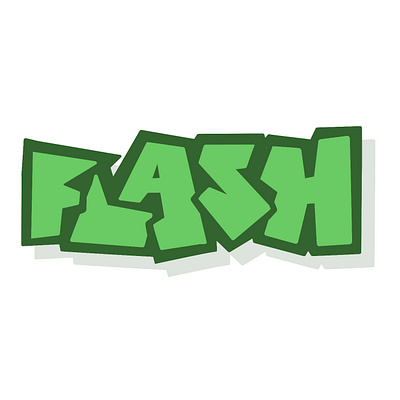 Flash branding design flash graffiti graphic design illustration kids lettering letters logo love modern procreate search seo superhero typography vector