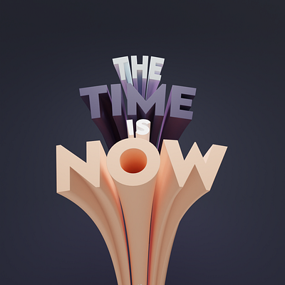 The time is now branding graphic design logo ui