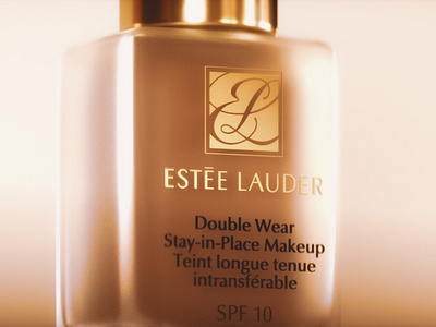 Estée Lauder Double Wear - II 3d 3d art 3d design 3d model animation art direction brand branding c4d cinema4d cosmetics design estee lauder logo luxurt makeup octane product render render styleframe