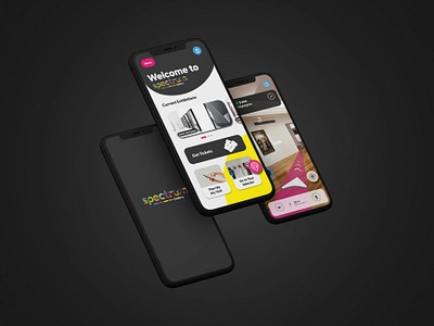 Spectrum Gallery App a11y accessibility app ar art gallery augmented reality design ui ux wayfinding