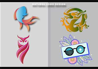 Natural Logo Design graphic design illustrator minimalis logo design natural natural logo vector design