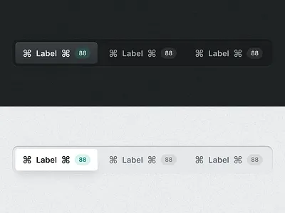 Recessed Segment Control dark mode design details figma graphic design icons light mode mooom segment control ui