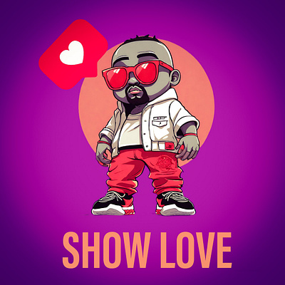 Show love graphic design illustration digital art