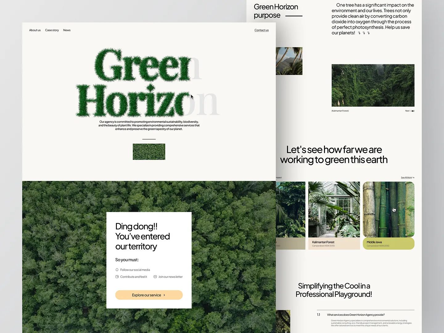 Sustainable Farm Website Design: Green Horizon Agency