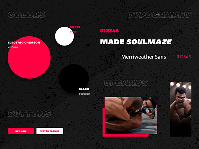 UI Elements (UFC Game Concept) concept design creative market creative market ambassador dailyui figma figma design game game concept game website game website concept landing page redesign ufc ufc game ui ui cards ui design user interface design web design website design