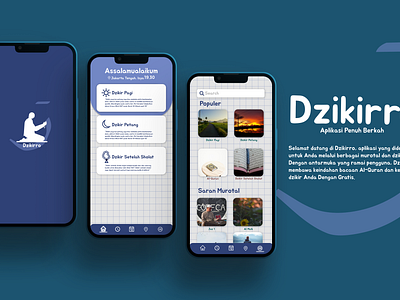 UI APP Dzikir aplikasi app app dzikir branding design design aplication design aplikasi disen dzikir app dzikirro figma ro ui work