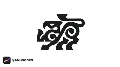 Gryphon Eagle Lion Creature logomark design by @anhdodes 3d anh do logo designer anhdodes anhdodes logo animation branding design eagle logo graphic design griffin logo illustration lion logo logo logo design logo designer logodesign minimalist logo minimalist logo design motion graphics ui