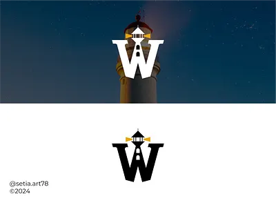 Letter W and Tower Monogram Logo abstract brand branding concept logo design elegant graphic design identity illustration letter w logo logomarca logomark mark monogram symbol tower typhography typography vector