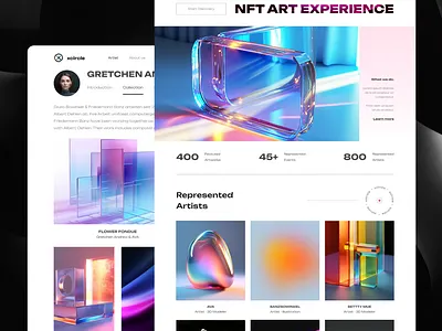 Xcircle - Digital Art Gallery ui