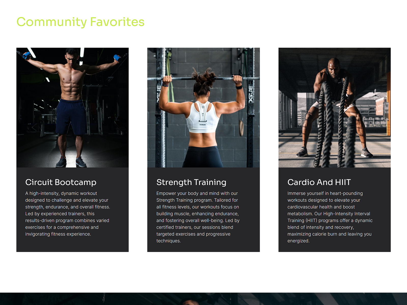 Responsive Landing Page for Online Gym Training by Samudra Creative on ...