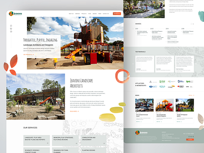 Jeavons Landscape Architects Website app clean creative landingpage landscape minimal modern ui uiux ux web webdesign websitedesign