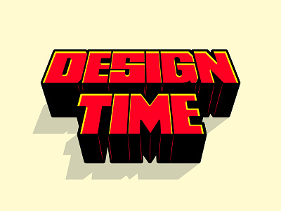 Design Time design time illustration illustrator the creative pain typography vector