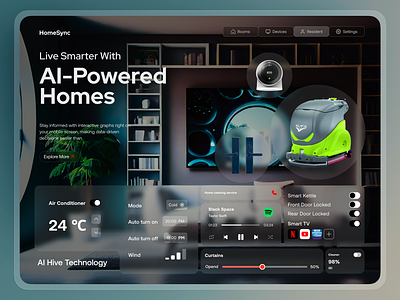 Smart Living, Brilliant Choices 3d apple artificial intelligence automation branding dashboard design home automation iot layout minimal orbix studio product remote control saas smart home ui ux vision web design