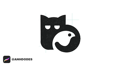 Negative Space Cat Bird logomark design process cre: 3d anh do logo designer anhdodes anhdodes logo animation bird logo design branding cat logo design design graphic design illustration logo logo design logo designer logodesign minimalist logo minimalist logo design motion graphics negative space logo ui