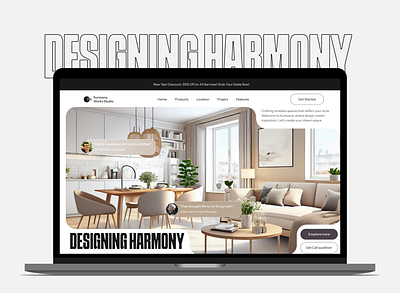 ITS ✨ | Interior design agency website brutalism designinterior interior interiordesign landing page ui web design