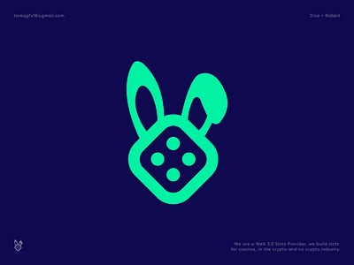 Bunnys Game logo design. applogo branding bunny design dice game logo graphic design illustration logo logo design logodesign logoinspire modern rabbit slot