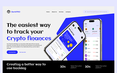 Cryptocurrency Finance Application branding crypto cryptocurrency app product design ux design web design