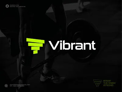 Logo, Fitness, Gym, Exercise, Workout, Wellness, V logo branding branding agency creative logo exercise logo fitness logo graphic design gym logo identity logo letter mark logo logo design logo designer logo maker modern logo monogram typography v logo wellness logo woncraft workout logo