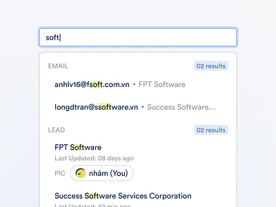 Salesnap - Search Modal card copy minimal search ui