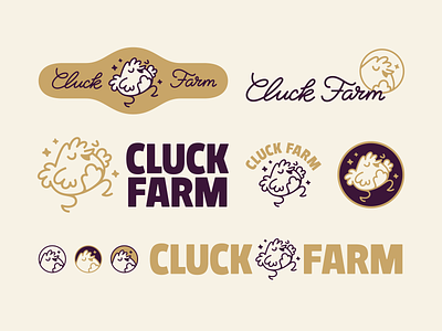 Cluck Farm branding logo