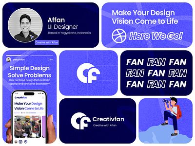 Creativfan Rebranding 2024 brand branding design logo mobile app ui uidesign uiux uiuxdesign ux web design