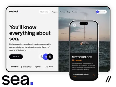 E-learning Web App branding design education edutech graphic design interface landing learning logo meteorology purrweb sea ui ux web app web design web ui
