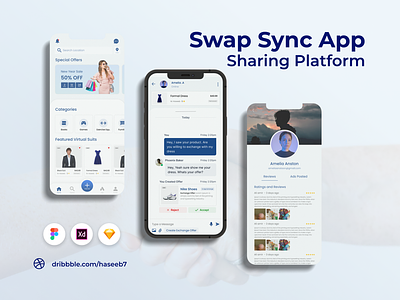 Swap Sync App app app design app ui ui ux