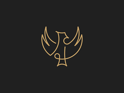 Jak & Fox - Logo Design animal bird branding freelance logo design freelance logo designer line logo logo design logo designer minimal one line phoenix simple