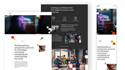 PwC- The New Equation Landing Page Design - Modern and Engaging typography