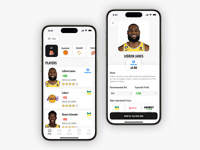 Sports Betting Mobile App | UX/UI Design app app design betting app black white design mobile app mobile app design mobile design sport sport app sport app design ui user experience user interface ux uxui