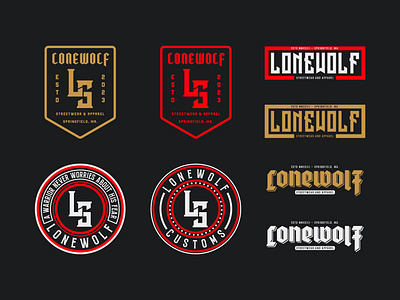 Lonewolf Badge Design apparel badge branding clothing brand design graphic design logo logodesign monogram typography vector