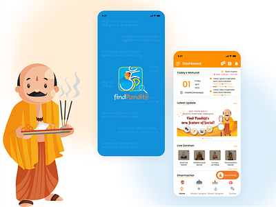 FindPanditji - Your Virtual Guide to the Spiritual World ui