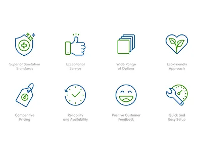 Iconography for Pioneer Potties icon iconography illustration thstudio ui