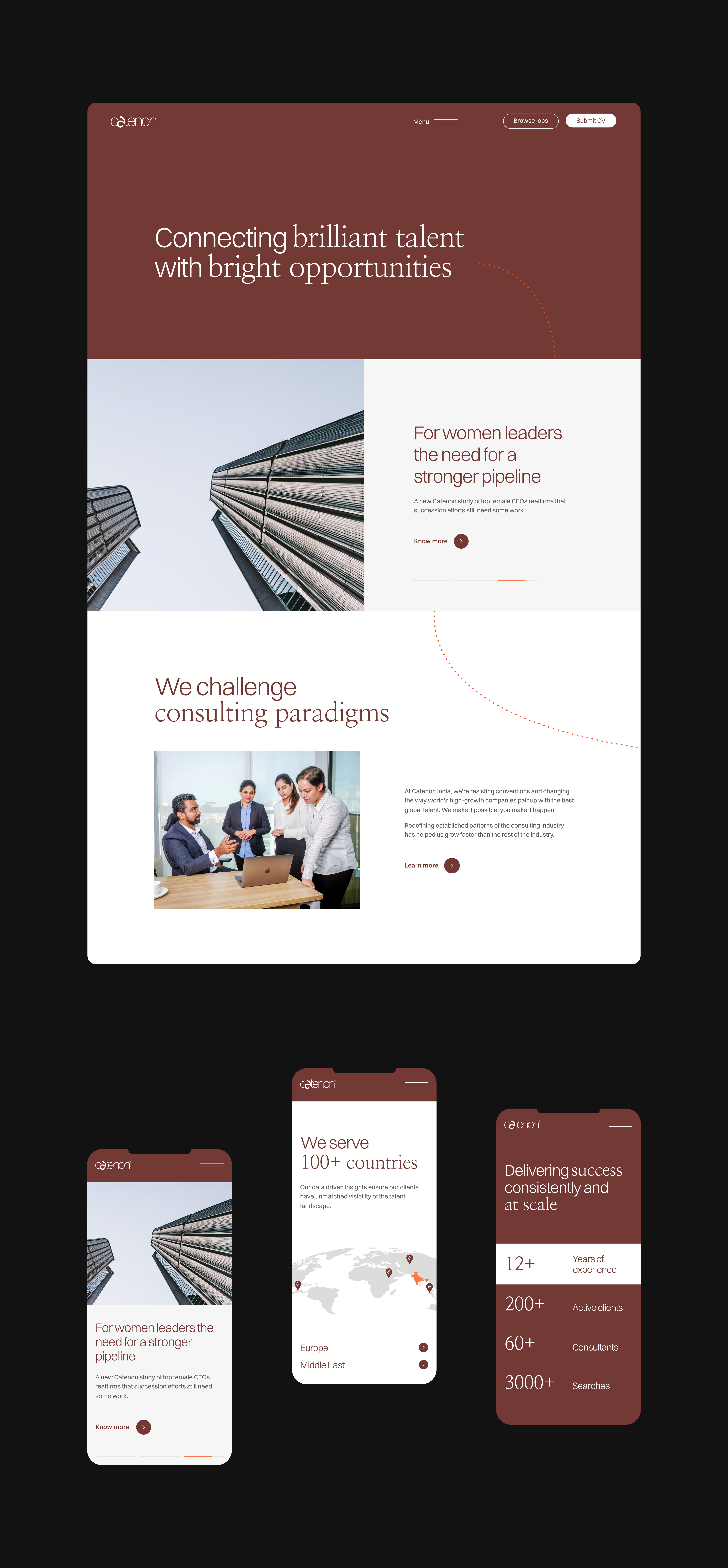 Website Design for Catenon India branding creative design graphic design illustration logo minimal ui ux website