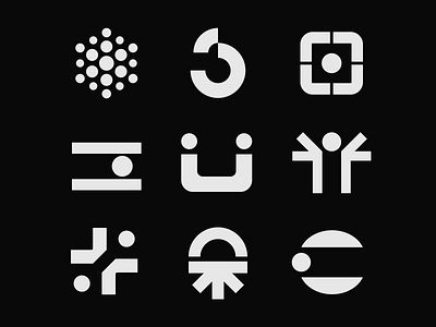 Symbols v.3 circle figure graphic design logo logo design logodesign logotype minimal minimalist rectangle simple square symbol