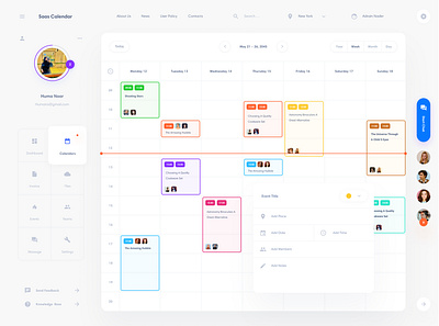 Calendar Saas Dashboard Design app redesign dashboard ui dashboard design figma graphic design saas design ui uiux